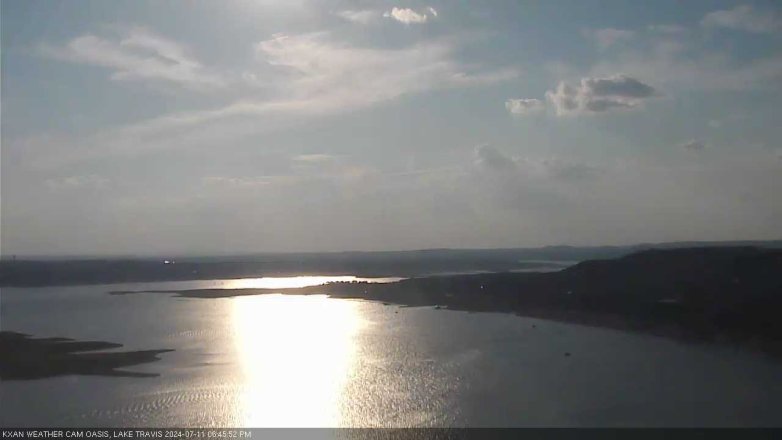 Lake Travis webcam, July 11, 2024 6:45 PM CT