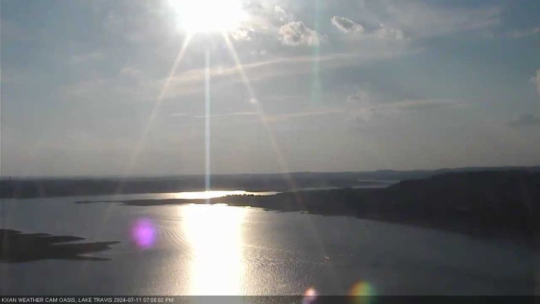 Lake Travis webcam, July 11, 2024 7:00 PM CT