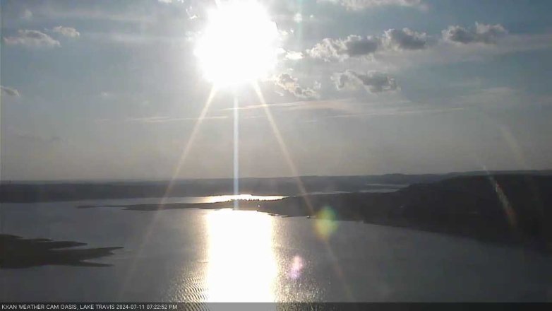 Lake Travis webcam, July 11, 2024 7:25 PM CT