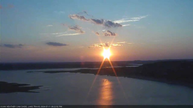 Lake Travis webcam, July 11, 2024 8:25 PM CT