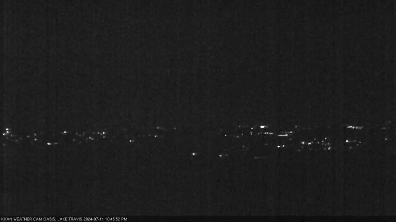 Lake Travis webcam, July 11, 2024 10:45 PM CT