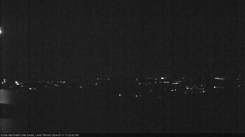 Lake Travis webcam, July 11, 2024 11:25 PM CT