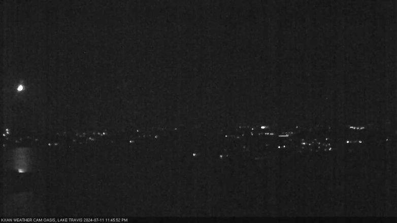 Lake Travis webcam, July 11, 2024 11:45 PM CT