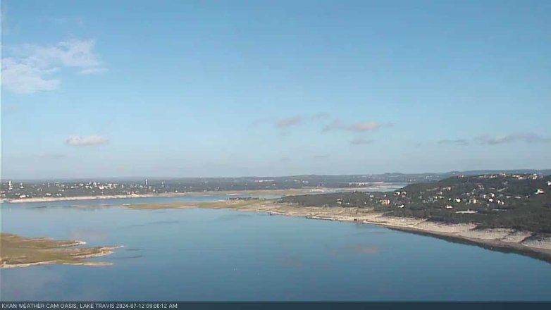 Lake Travis webcam, July 12, 2024 9:00 AM CT