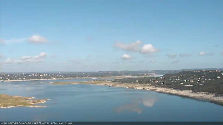 Lake Travis webcam, July 12, 2024 9:25 AM CT