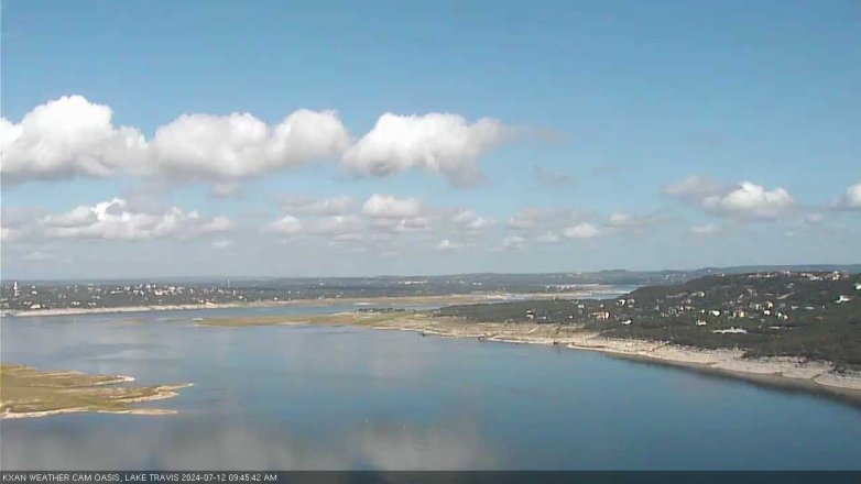 Lake Travis webcam, July 12, 2024 9:45 AM CT