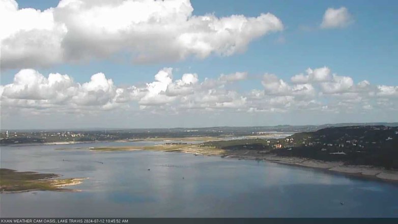 Lake Travis webcam, July 12, 2024 10:45 AM CT