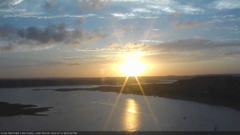 Lake Travis webcam, July 12, 2024 8:25 PM CT