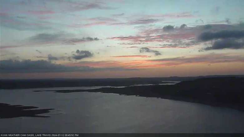 Lake Travis webcam, July 12, 2024 8:45 PM CT