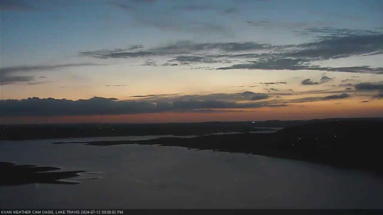 Lake Travis webcam, July 12, 2024 9:00 PM CT