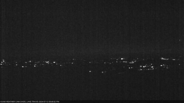 Lake Travis webcam, July 12, 2024 9:45 PM CT