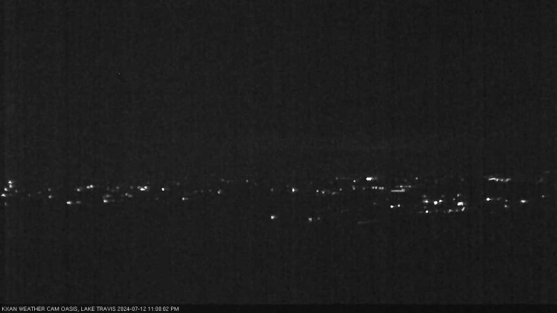 Lake Travis webcam, July 12, 2024 11:00 PM CT