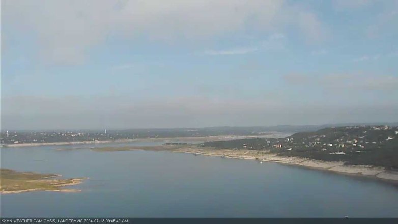 Lake Travis webcam, July 13, 2024 9:45 AM CT