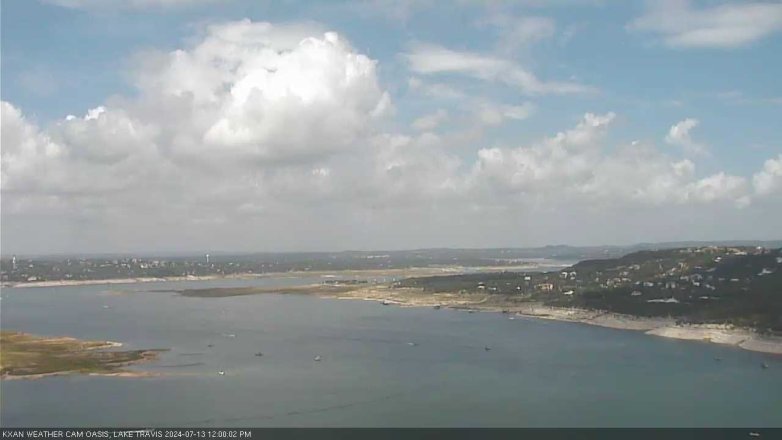 Lake Travis webcam, July 13, 2024 12:00 PM CT