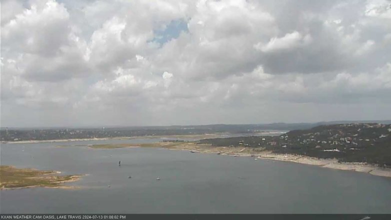 Lake Travis webcam, July 13, 2024 1:00 PM CT