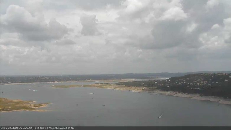 Lake Travis webcam, July 13, 2024 1:45 PM CT