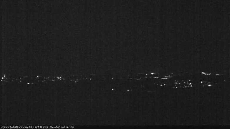 Lake Travis webcam, July 13, 2024 10:00 PM CT
