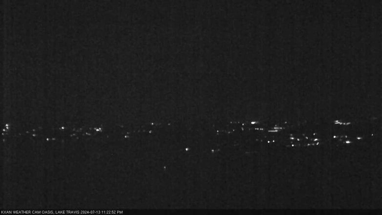 Lake Travis webcam, July 13, 2024 11:25 PM CT