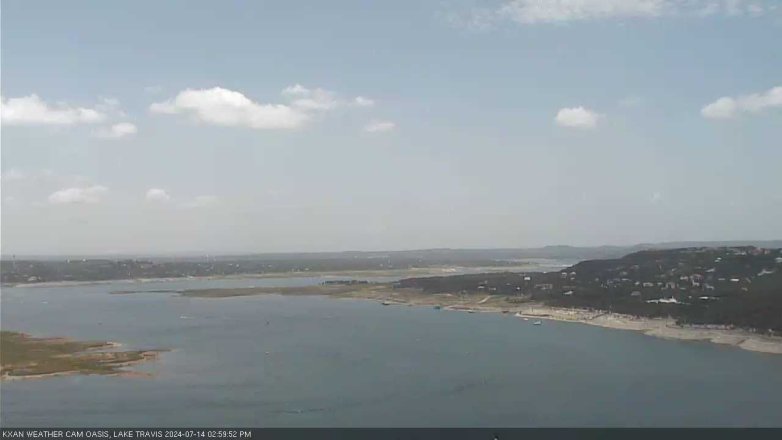 Lake Travis webcam, July 14, 2024 3:00 PM CT