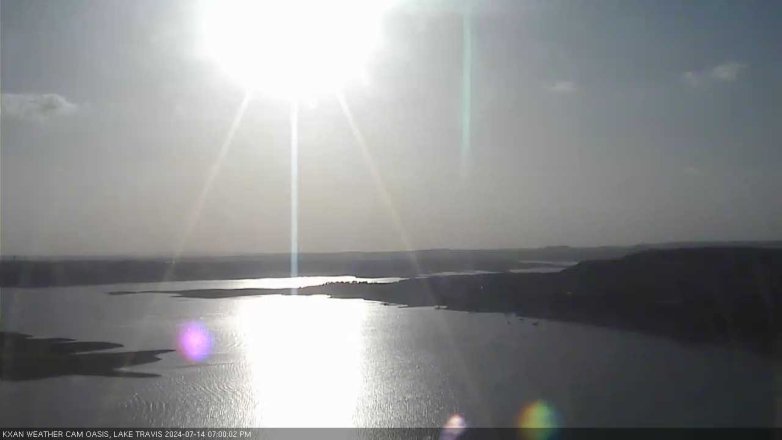 Lake Travis webcam, July 14, 2024 7:00 PM CT