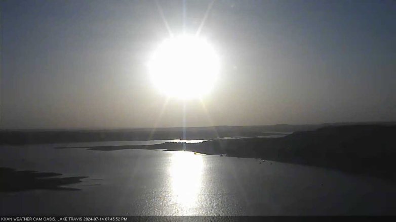 Lake Travis webcam, July 14, 2024 7:45 PM CT