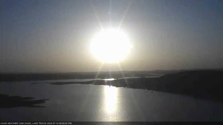 Lake Travis webcam, July 14, 2024 8:00 PM CT