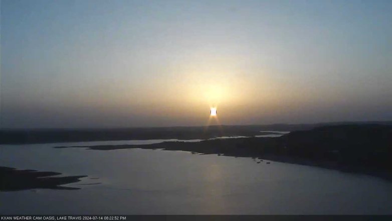 Lake Travis webcam, July 14, 2024 8:25 PM CT
