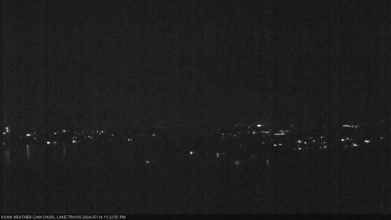 Lake Travis webcam, July 14, 2024 11:25 PM CT