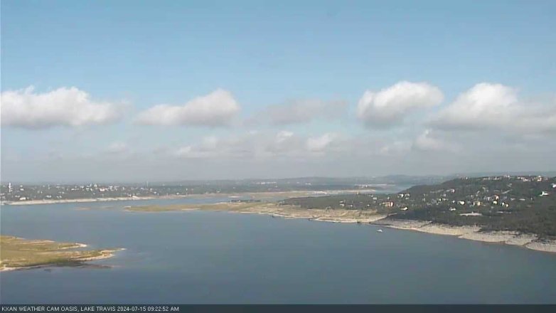Lake Travis webcam, July 15, 2024 9:25 AM CT