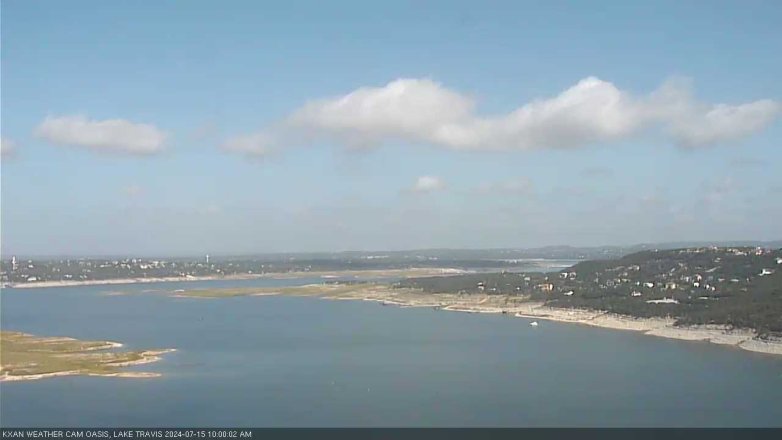 Lake Travis webcam, July 15, 2024 10:00 AM CT
