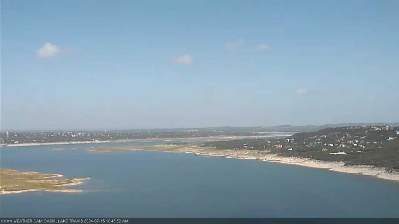 Lake Travis webcam, July 15, 2024 10:45 AM CT