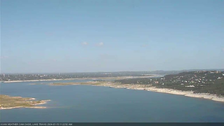 Lake Travis webcam, July 15, 2024 11:25 AM CT