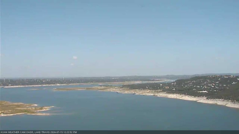 Lake Travis webcam, July 15, 2024 12:25 PM CT