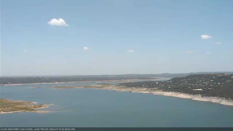 Lake Travis webcam, July 15, 2024 2:00 PM CT