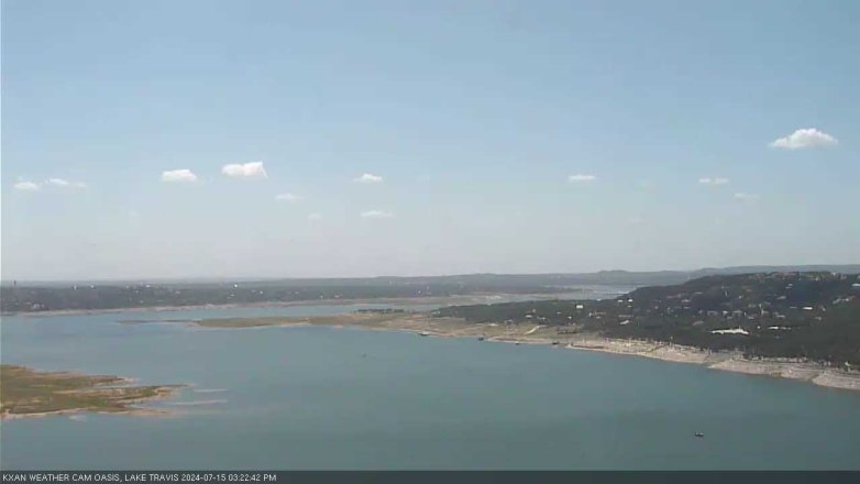 Lake Travis webcam, July 15, 2024 3:25 PM CT