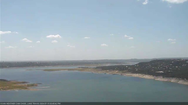 Lake Travis webcam, July 15, 2024 3:45 PM CT