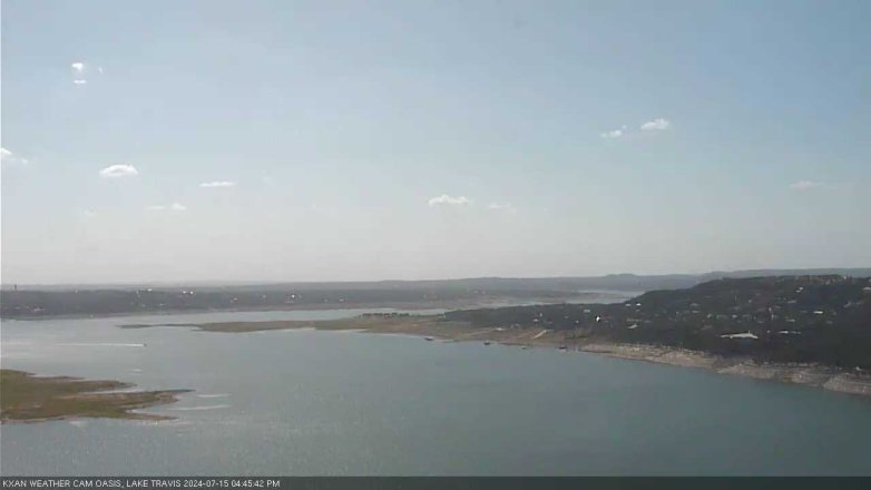 Lake Travis webcam, July 15, 2024 4:45 PM CT