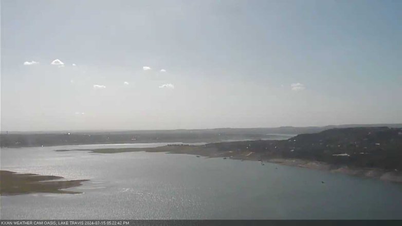 Lake Travis webcam, July 15, 2024 5:25 PM CT