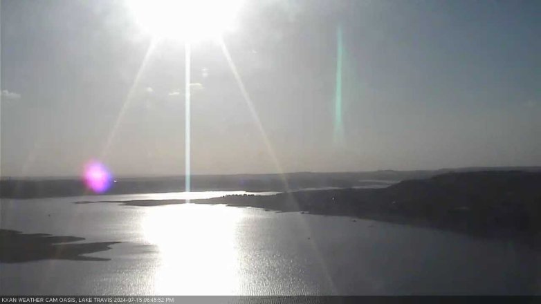 Lake Travis webcam, July 15, 2024 6:45 PM CT