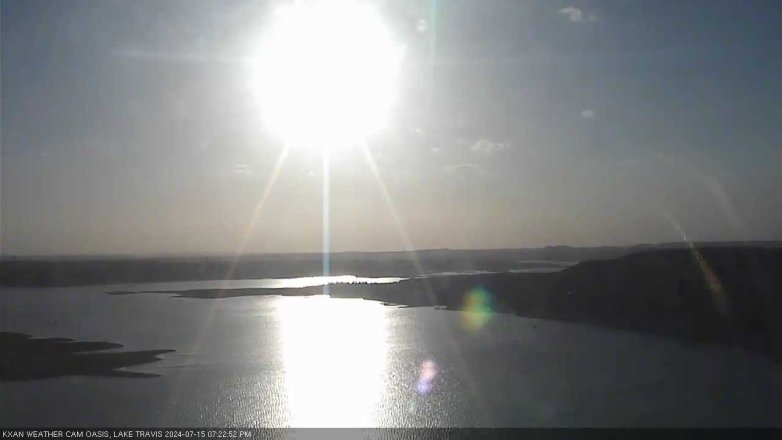 Lake Travis webcam, July 15, 2024 7:25 PM CT