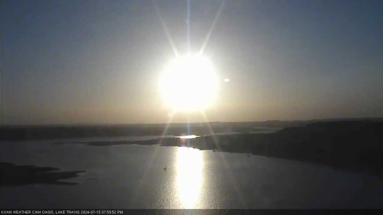 Lake Travis webcam, July 15, 2024 8:00 PM CT