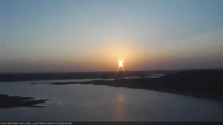 Lake Travis webcam, July 15, 2024 8:25 PM CT