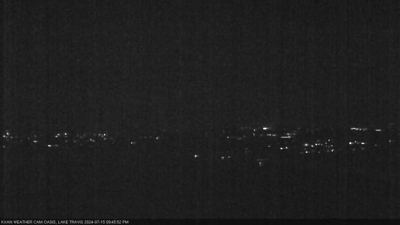 Lake Travis webcam, July 15, 2024 9:45 PM CT