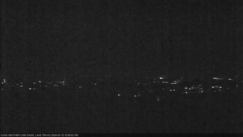 Lake Travis webcam, July 15, 2024 10:00 PM CT