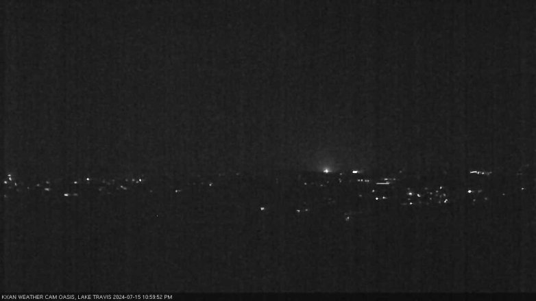 Lake Travis webcam, July 15, 2024 11:00 PM CT