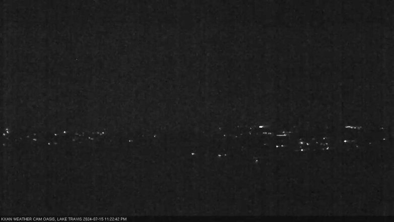 Lake Travis webcam, July 15, 2024 11:25 PM CT