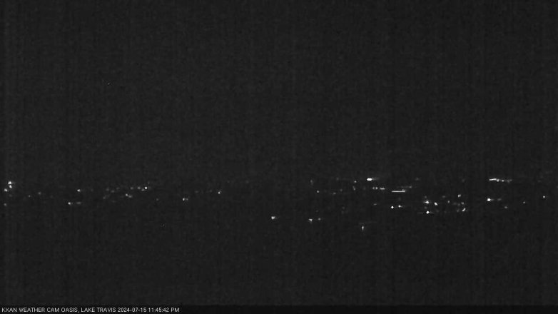 Lake Travis webcam, July 15, 2024 11:45 PM CT