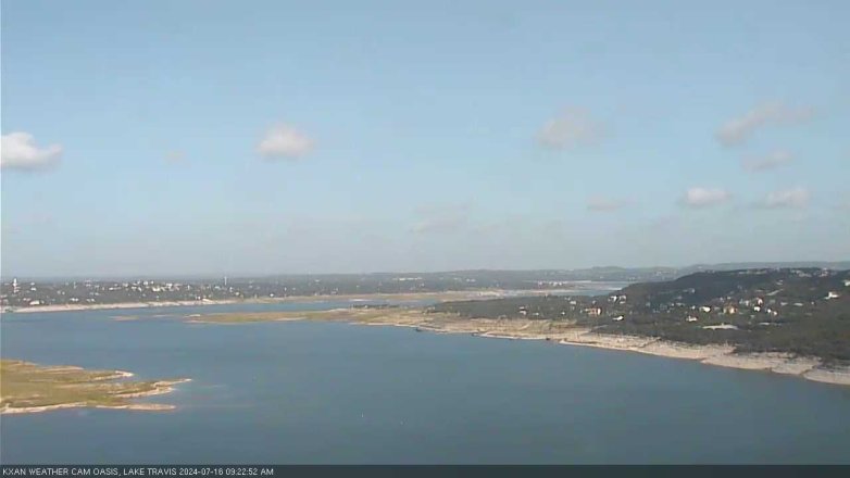 Lake Travis webcam, July 16, 2024 9:25 AM CT