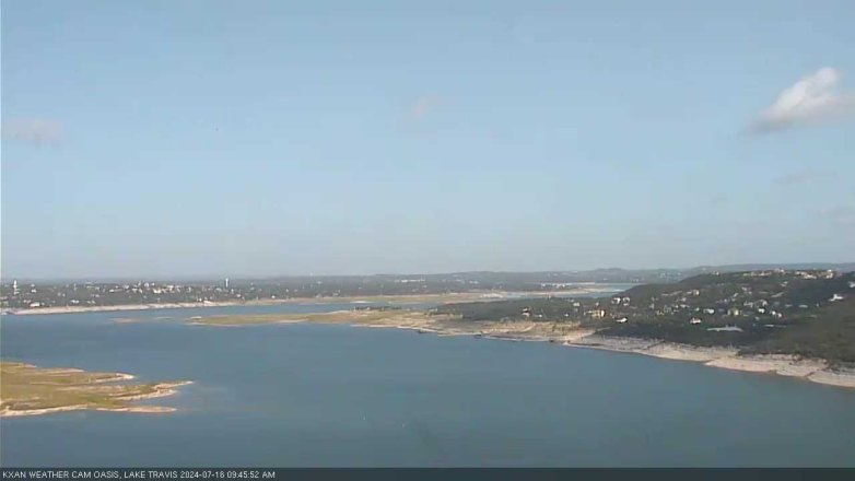 Lake Travis webcam, July 16, 2024 9:45 AM CT