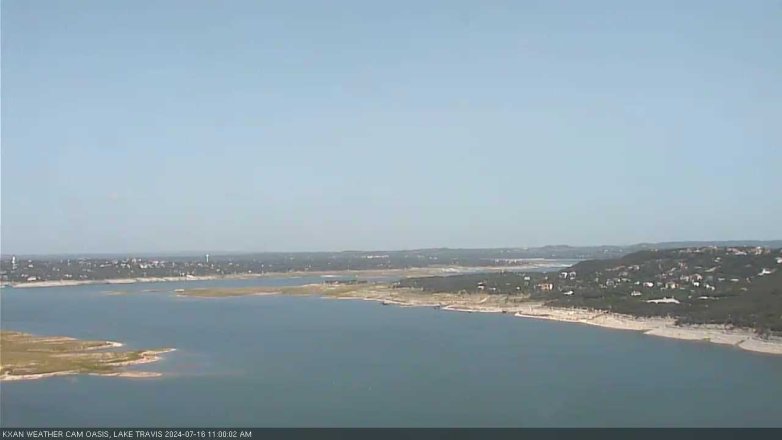 Lake Travis webcam, July 16, 2024 11:00 AM CT